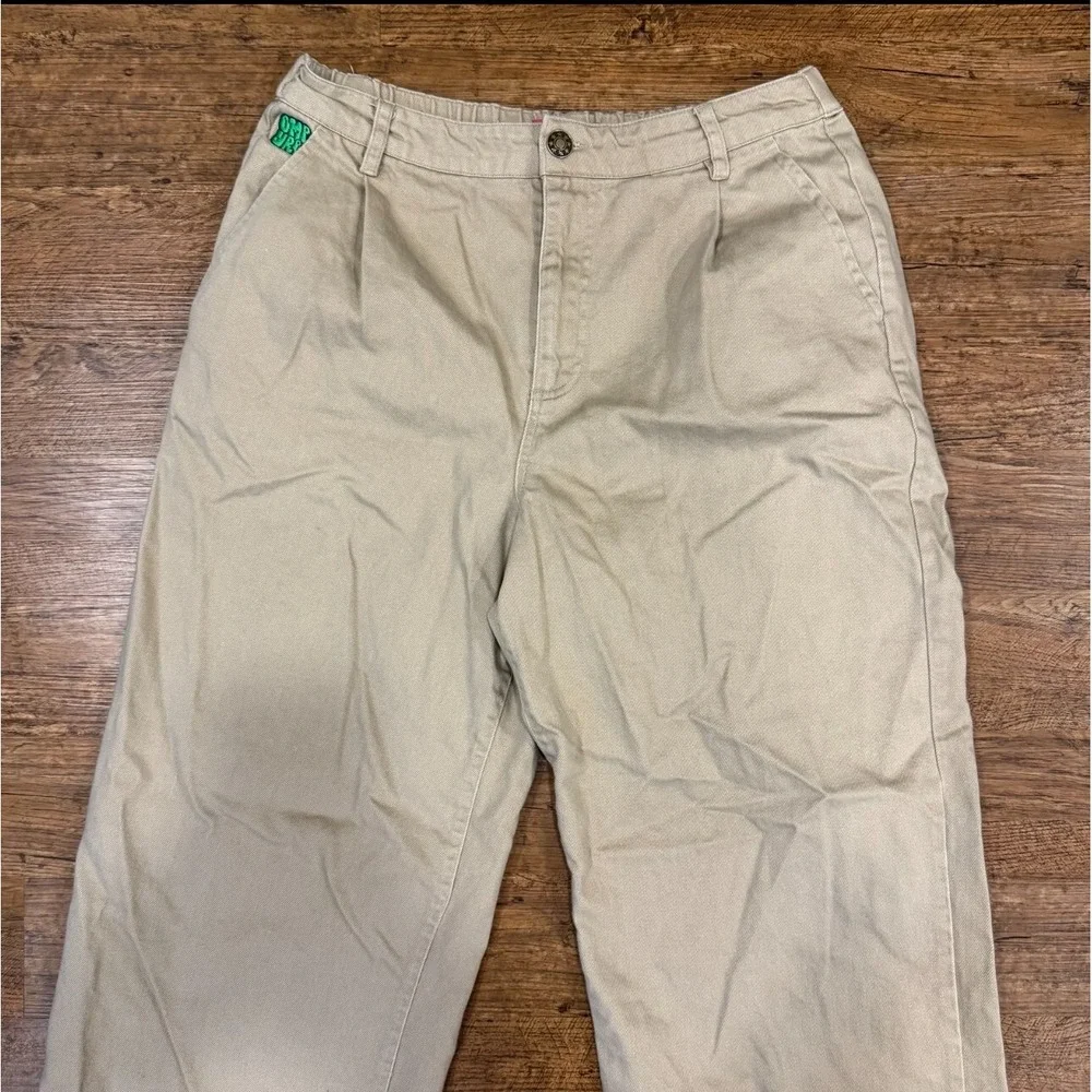 Empyre Beige Tori Y2K Baggy Skater Skateboarding Wide Leg Pants‎ Women's L 32x29 - Picture 3 of 10
